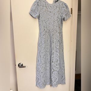 Blue lace dress